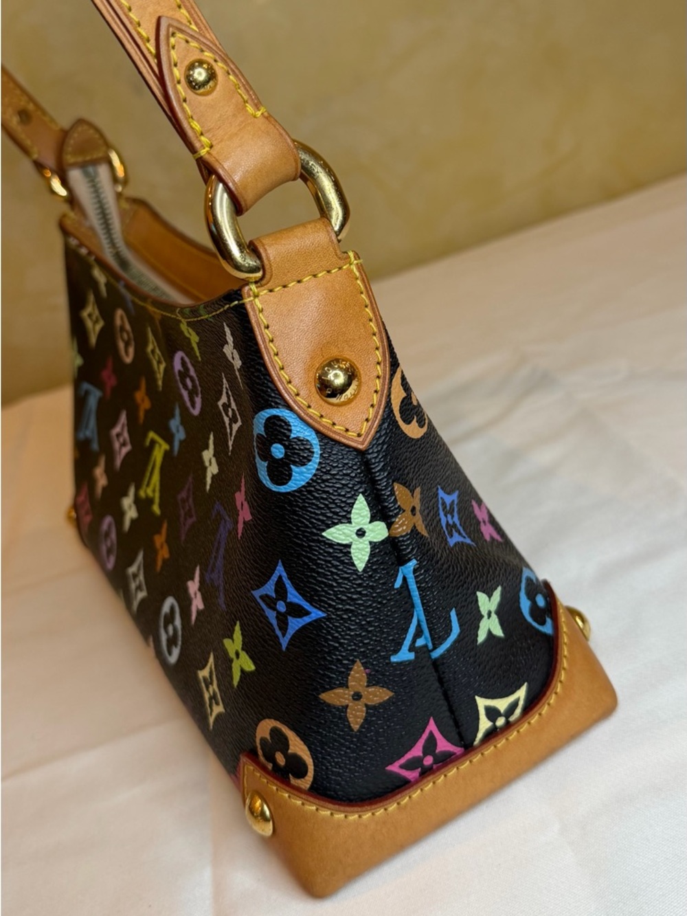 Louis Vuitton Multicolor Monogram Eliza Black Canvas Shoulder Bag - Picture 4 of 17